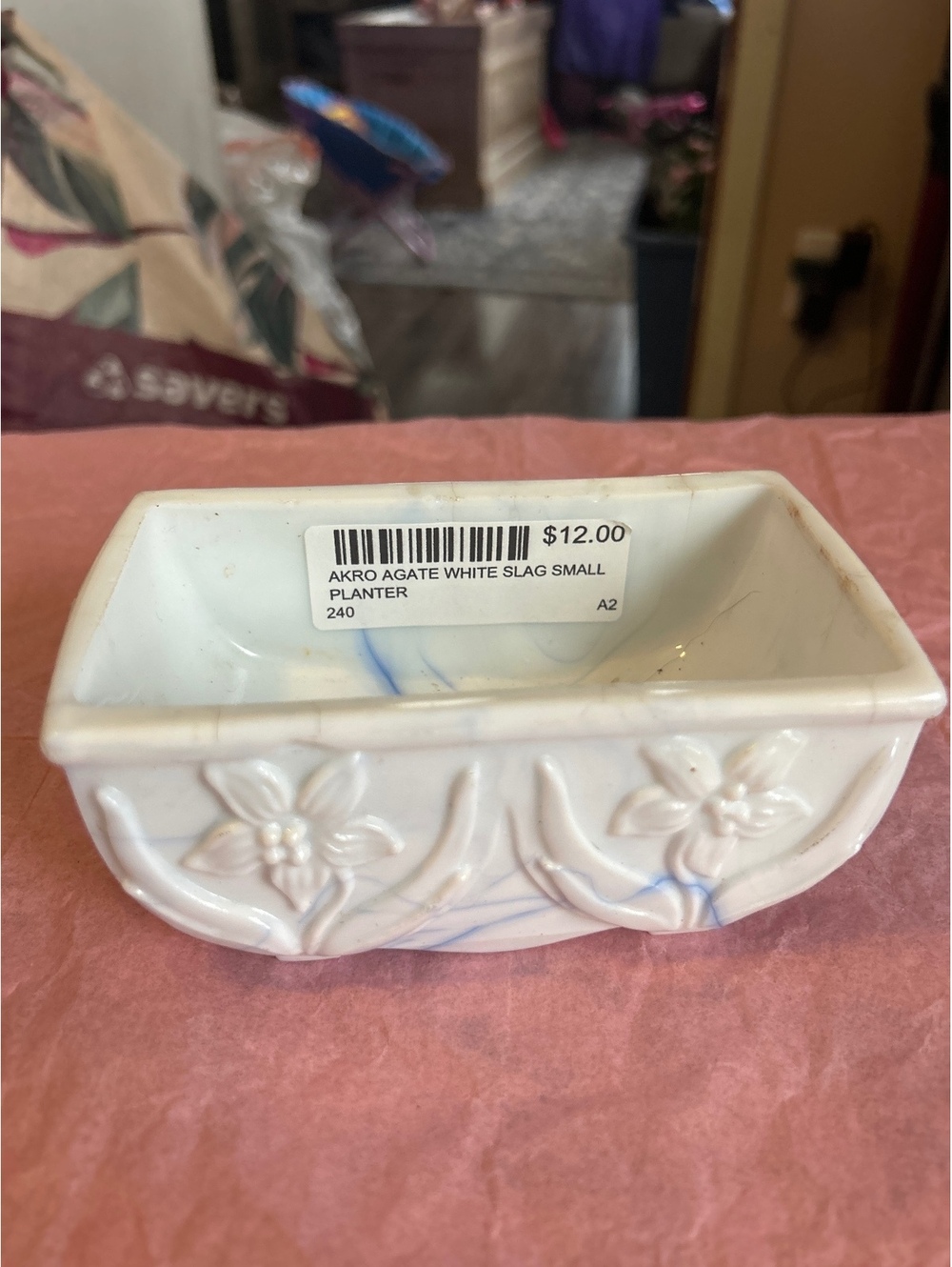 Akro agate slag 5” planter
